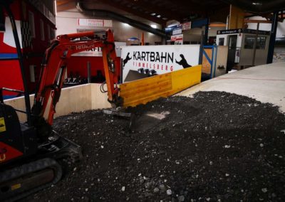 Bauphase Über- und Unterführung auf der Kartbahn Fimmelsberg
